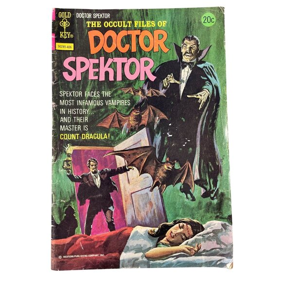 Gold Key The Occult Files Of Dr Spektor #8 June 1974 Draculas Vampire Legion - Picture 1 of 7